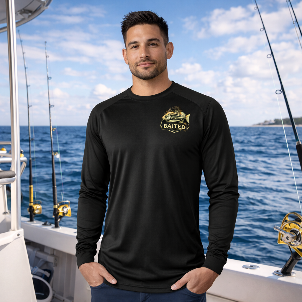 BAITED Offshore Core Long sleeve Tee - White
