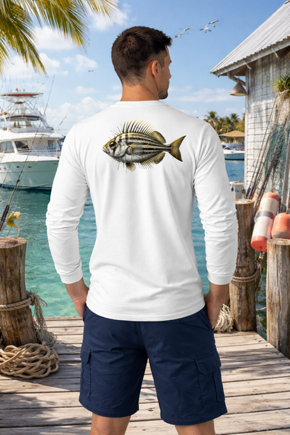 BAITED Offshore Core Long sleeve Tee - White
