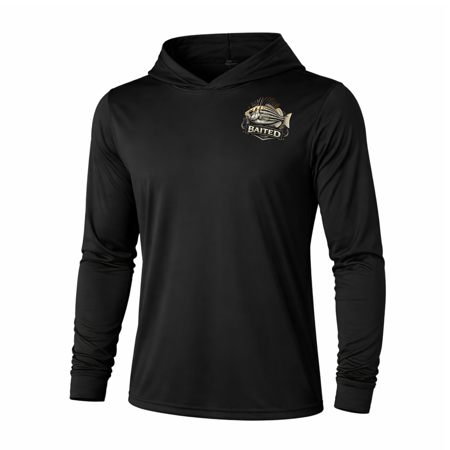 BAITED Offshore Performance Fishing Hoodie – Crab – White