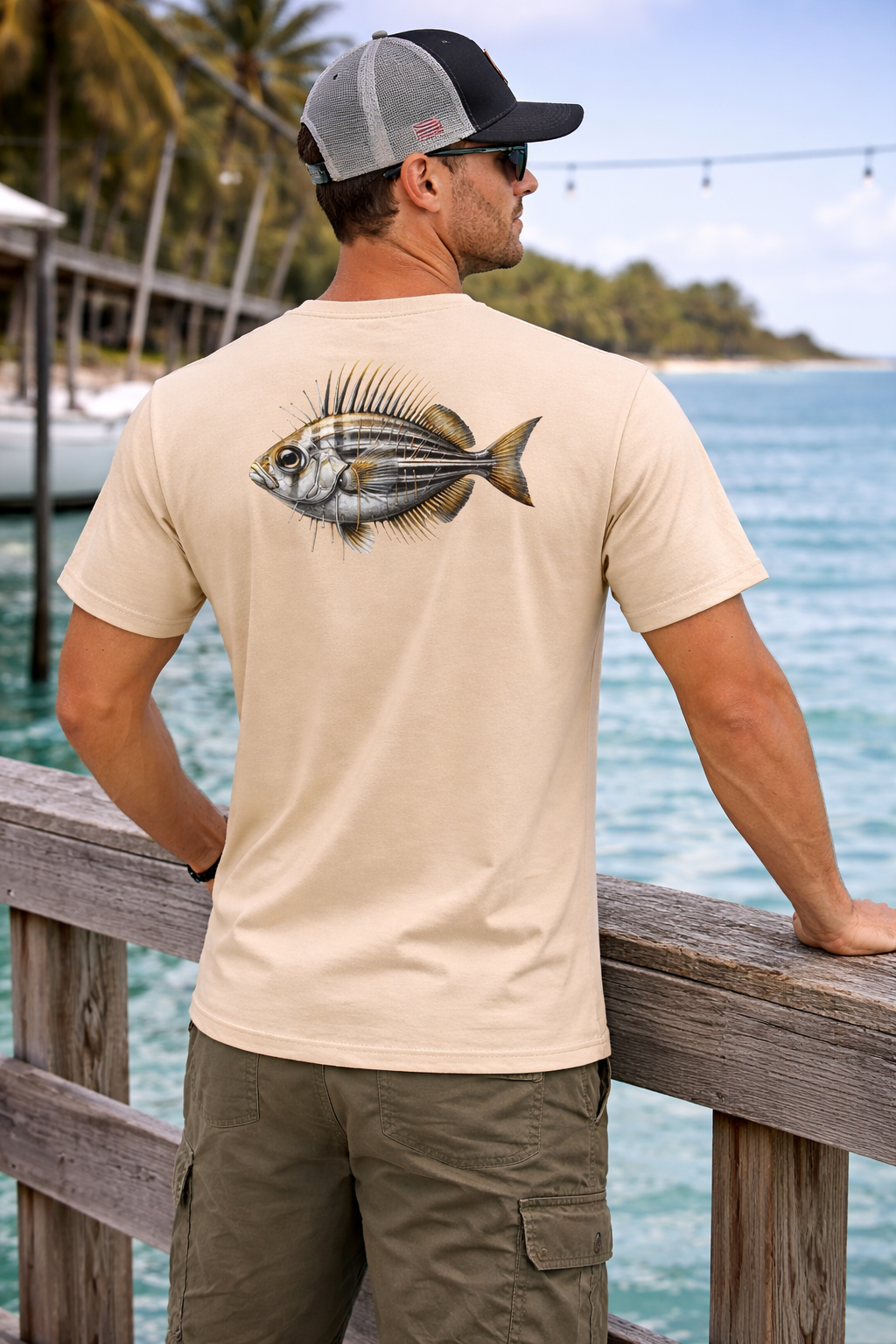 BAITED Offshore Core short sleeve Tee - White