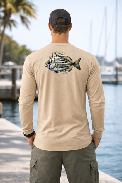 BAITED Offshore Core Long sleeve Tee - White
