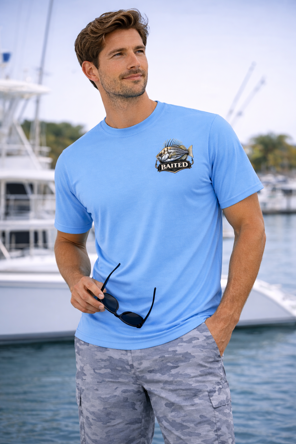 BAITED Offshore Core short sleeve Tee - White
