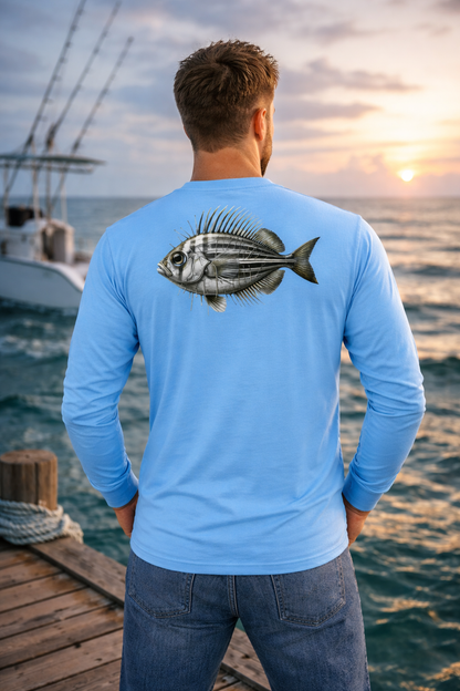 BAITED Offshore Core Long sleeve Tee - White